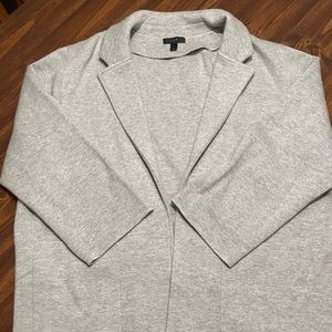 Sophie Open Front Sweater Blazer J Crew Gray Size 2x
